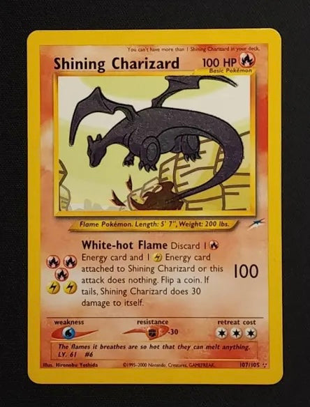 Pokémon TCG Shining Charizard 107/105- CS Trading Cards