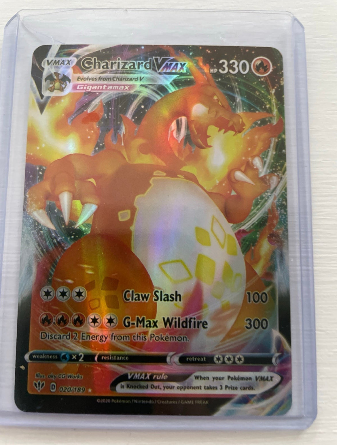 Charizard Vmax Darkness Ablase