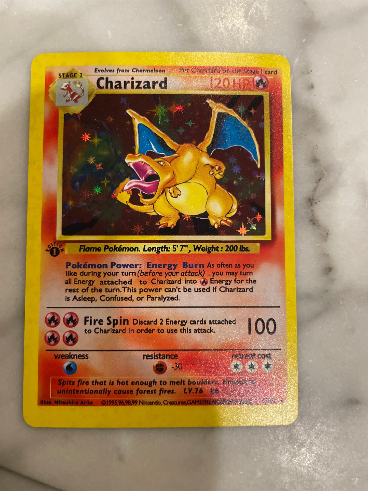 1999 Pokemon Base Set #4 Charizard - Holo CGC 9